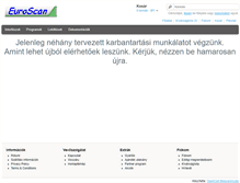Tablet Screenshot of euroscan.hu